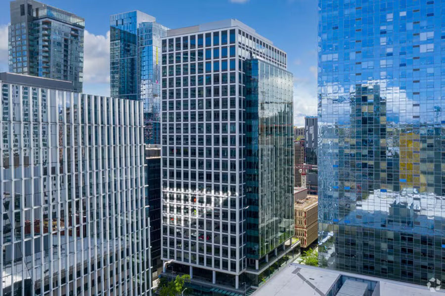 Arial photo of Exterior of 1007 Stewart St Building.