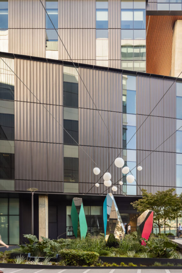 Exterior of the 333 Dexter building.