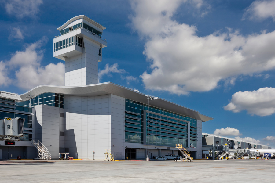 Exterior of the LAX Midfield Satellite Concourse