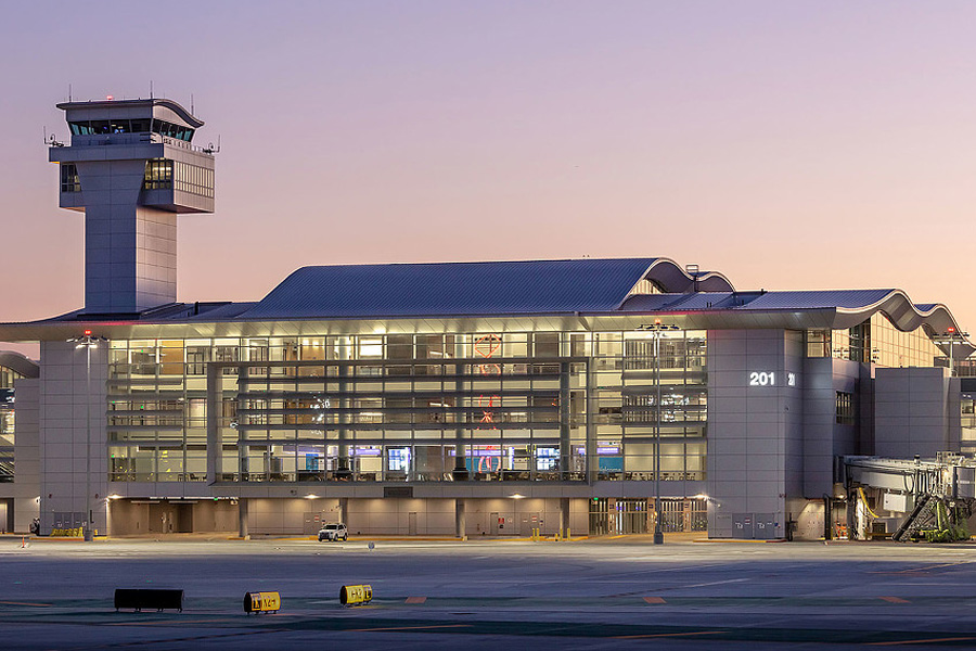 Exterior of the LAX Midfield Satellite Concourse