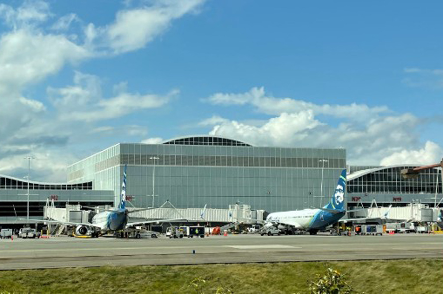 Exterior of Sea Tac - North Satellite Renovation and Expansion