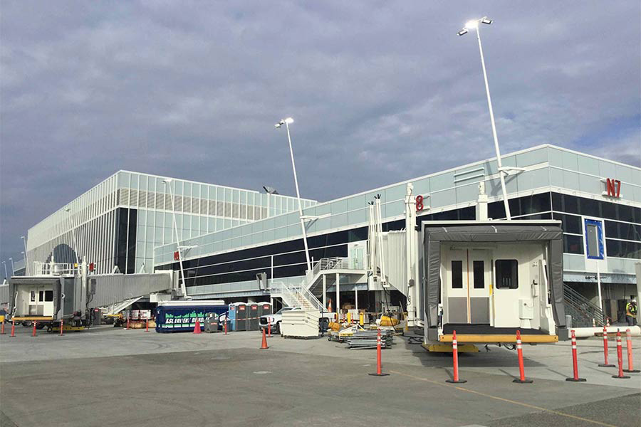 Exterior of Sea Tac - North Satellite Renovation and Expansion