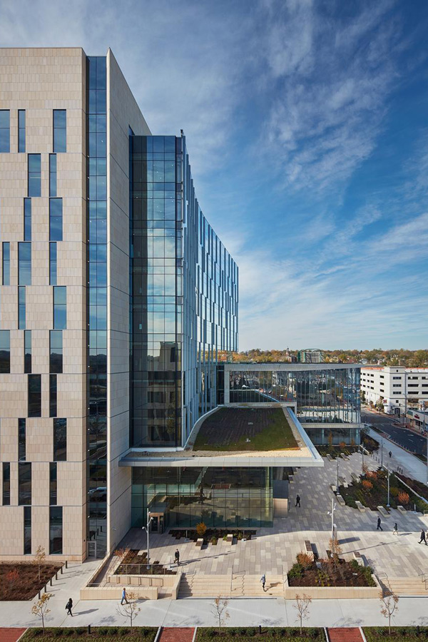 Arial photo of Will County Courthouse exterior