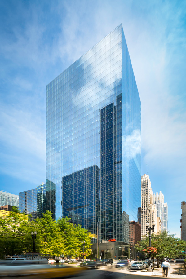 Full view of 151 N. Franklin exterior and surrounding streets