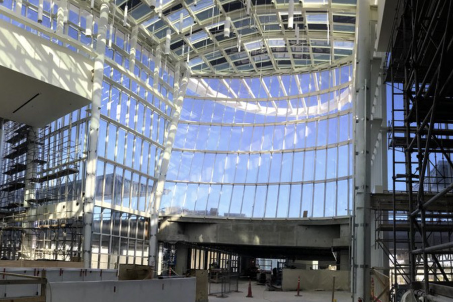 GOAA South Terminal C - Phase 1 Landside being built