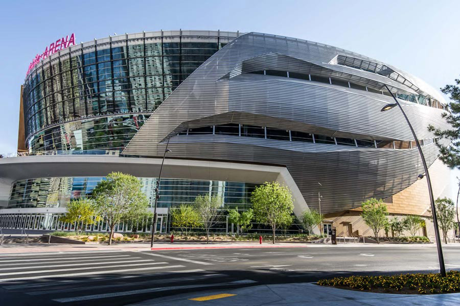 Exterior of the TMobile Arena