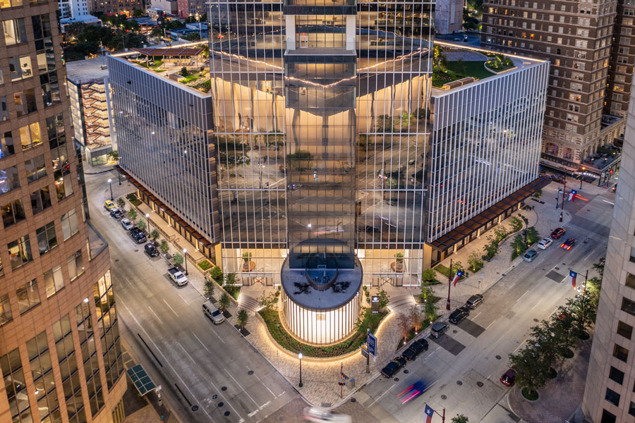 Arial photo of Texas Tower